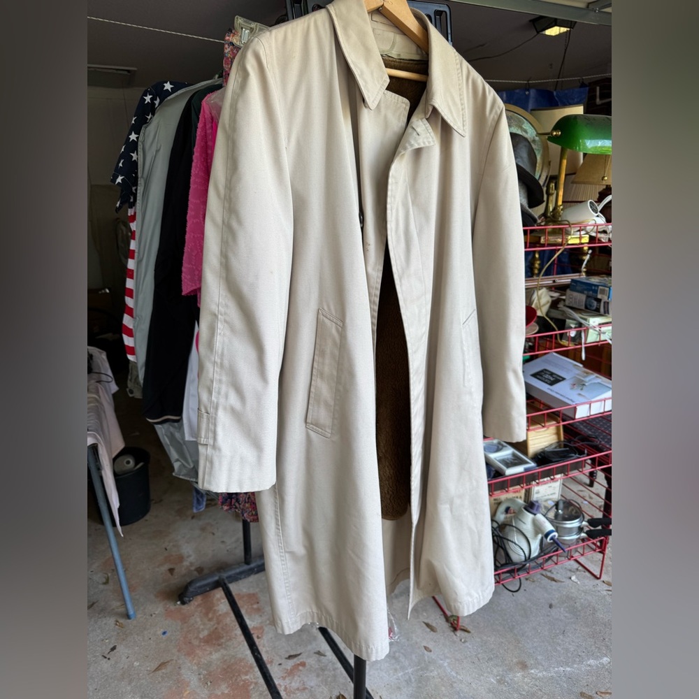 London Fog Cream Trench coat